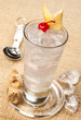 White drink with ginger