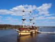 Big wooden frigate
