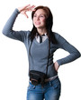 Young photographer girl