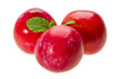 Bright ripe plum with mint