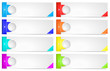 Colorful options banner template