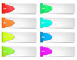 Colorful options banner template