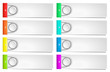 Colorful options banner template. Vector illustration