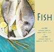 Two fish dorado with lemon