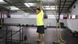 Kettlebell swing crossfit fitness