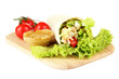 Kebab - grilled meat and vegetables,