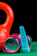 fitness equipment isolated on black