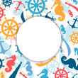 Vector Background With Nautica...