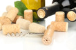 Wine and corks close up