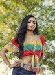 Beautiful woman with gorgeous long hair