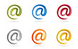 Coloured @ signs