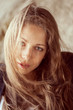 Photo: Beautiful woman with developing hair in the wind Beautiful woman with developing hair in the wind