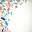 Vector Background with Nautical Elements