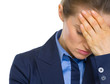 Foto: Portrait of stressed business woman Portrait of stressed business woman