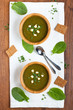 Herb cream soup