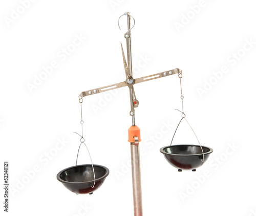 Photo: scales isolated scales isolated
