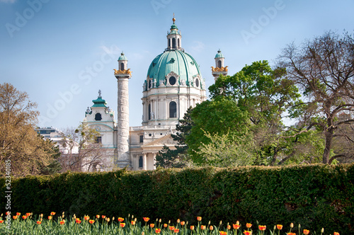 Photo: Vienna (Austria) | St. Charles's Church (Karlskirche) Vienna (Austria) | St. Charles's Church (Karlskirche)