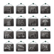 Heavy industry icons - vector icon set