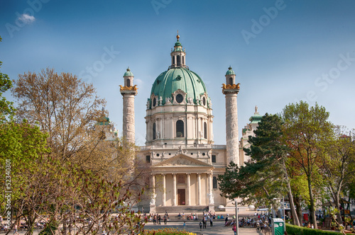 Photo: Vienna (Austria) | St. Charles's Church (Karlskirche) Vienna (Austria) | St. Charles's Church (Karlskirche)
