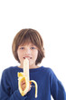 Photo: Boy eating Banana Boy eating Banana