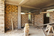 building  house of concrete frame