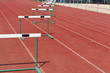 straight lanes of running track