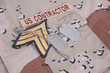 us contractor uniform with dog tags and sergeant rank patch