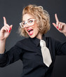 Busineswoman have the idea