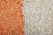 Photo: Lentil and Rice Background Lentil and Rice Background