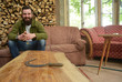 Laughing Men in a natural style Room