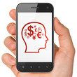 Marketing concept: Finance Symbol on smartphone