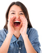Woman screaming