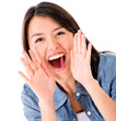 Woman shouting