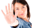 Photo: Woman asking to stop Woman asking to stop