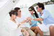 Photo: Group of people on a boat Group of people on a boat
