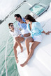 People relaxing on a boat
