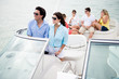 Group of friends sailing