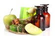 Hand made soap and ingredients for soap making, isolated