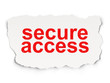 Security concept: Secure Access on Paper background