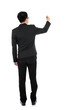 Photo: Back view full body business man writing Back view full body business man writing