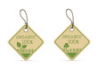 Set of two eco labels