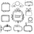 vintage hand drawn frames collection