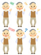 色々な表情　おじいちゃん