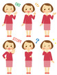 色々な表情　お母さん