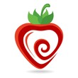Strawberry Icon. Abstract vector illustration.