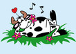 vache,taureau,personnage,bien-être,zen,kool,musique