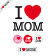happy mothers day, i love mom, font type
