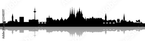 Vector: Skyline Erfurt Skyline Erfurt
