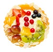 cake with fruit and berries