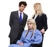 Doctors and patient